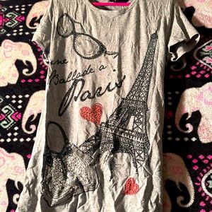 Paris blingy shiny shirt